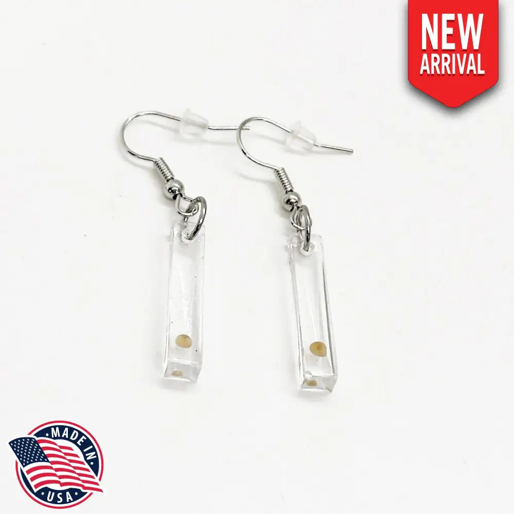 Mustard Seed Bar Resin Hook Style Earrings Mustard Seed Earrings Matthew 17 20 Faith Jewelry Bible Verse Gift Scripture