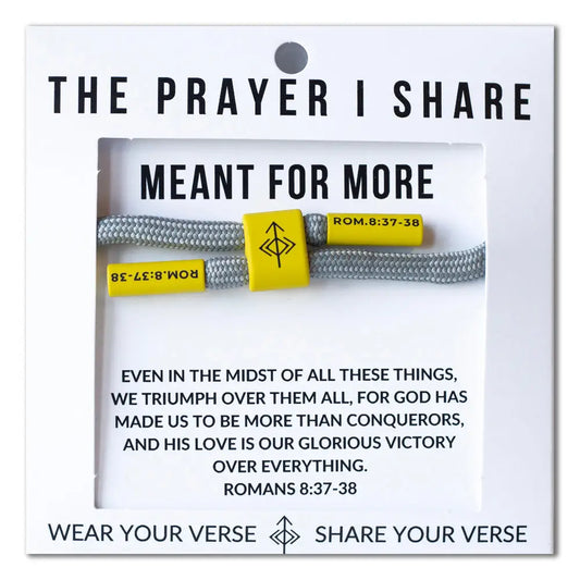 Meant For More Romans 8:37-38 bracelet