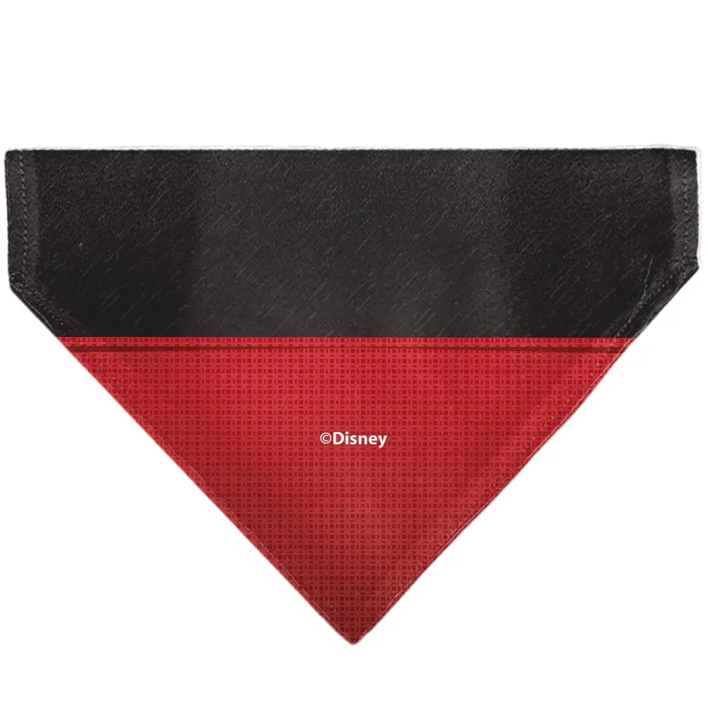 Pet Bandana - Mickey Mouse Buttons Black/Red - Pet Bandanas