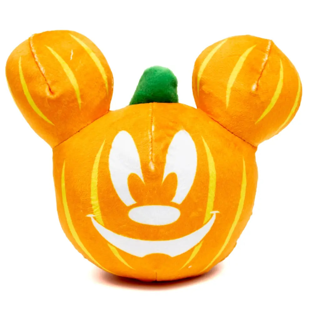 Dog Toy Squeaker Plush - Disney Halloween Mickey Mouse Pumpkin Face Dog Toy Squeaky Plush