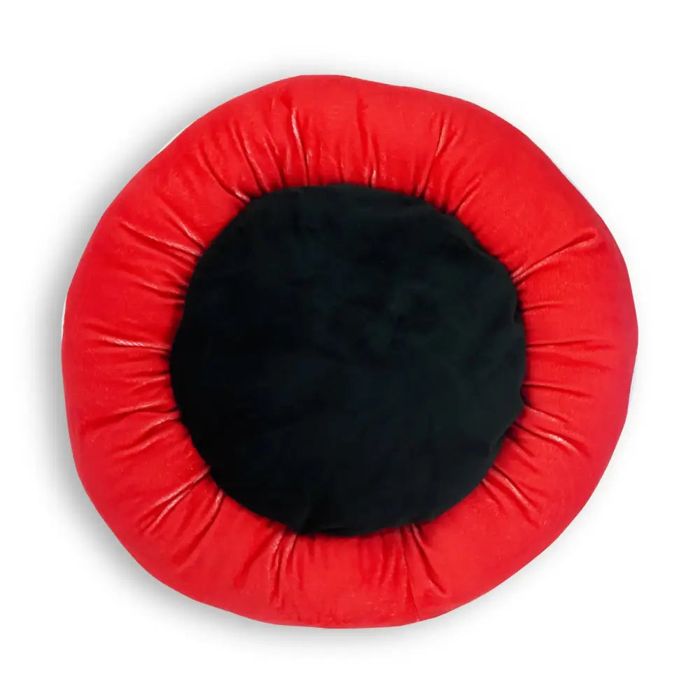 Donut Pet Bed - Mickey Mouse Ears Icon Red/White - Pet Beds