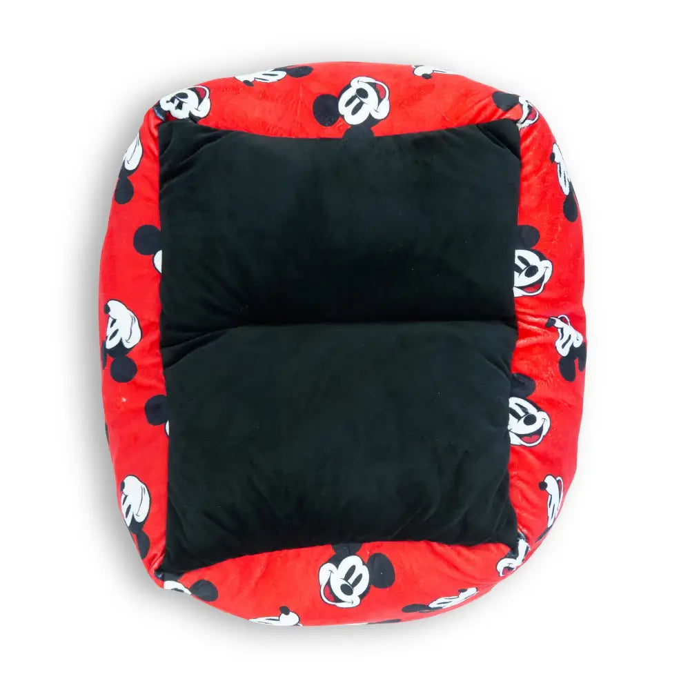Cuddler Pet Bed - Mickey Mouse Expressions Scattered Red - Pet Beds