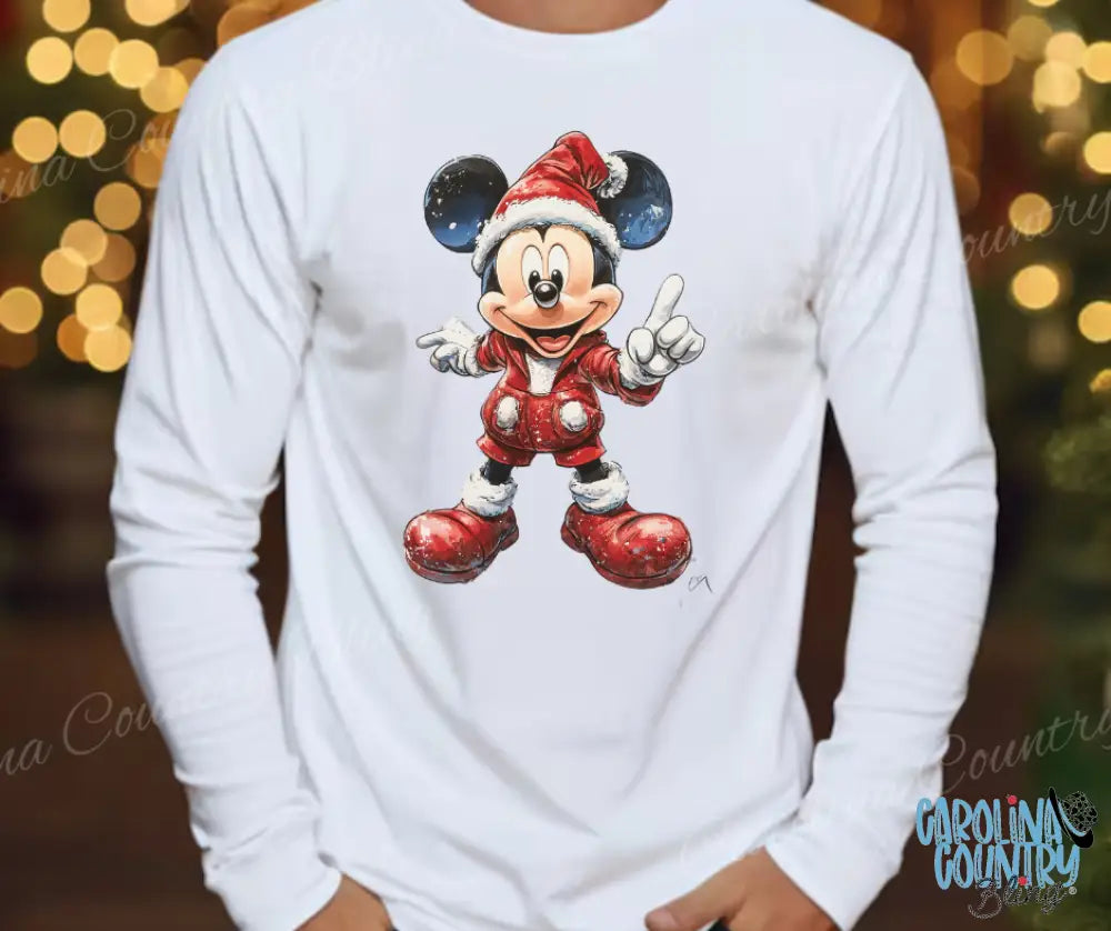 Mickeys Christmas – Multi Small / Long Shirt