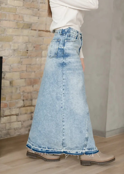 Mina Denim Maxi Skirt IC Skirts