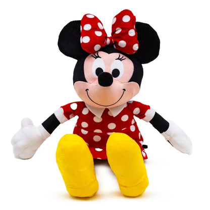 Dog Toy Squeaker Plush - Disney Minnie Mouse Smiling Sitting Pose Dog Toy Squeaky Plush