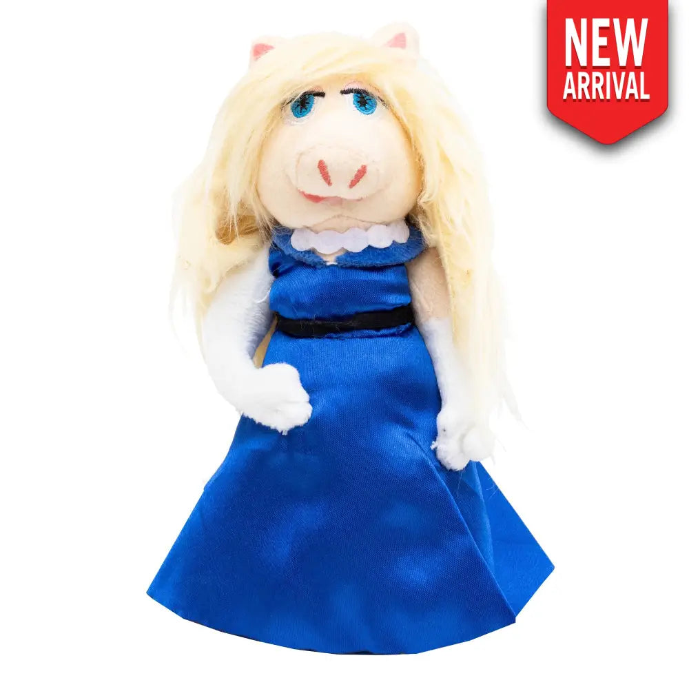 Miss Piggy - Blue Dog Toy Squeaky Plush