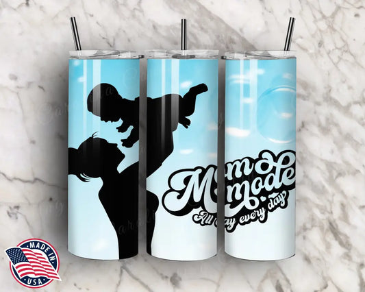Mom Mode – Blue Tumbler