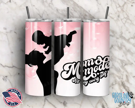 Mom Mode – Pink Tumbler