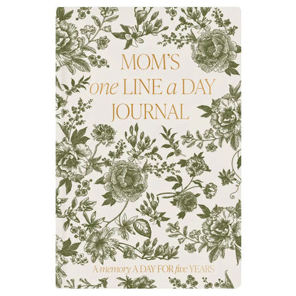 Mom’s One Line A Day Green Delft Leather Journal Notebooks