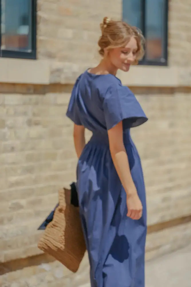 Montie Flutter Sleeve Maxi Dress IC Dresses