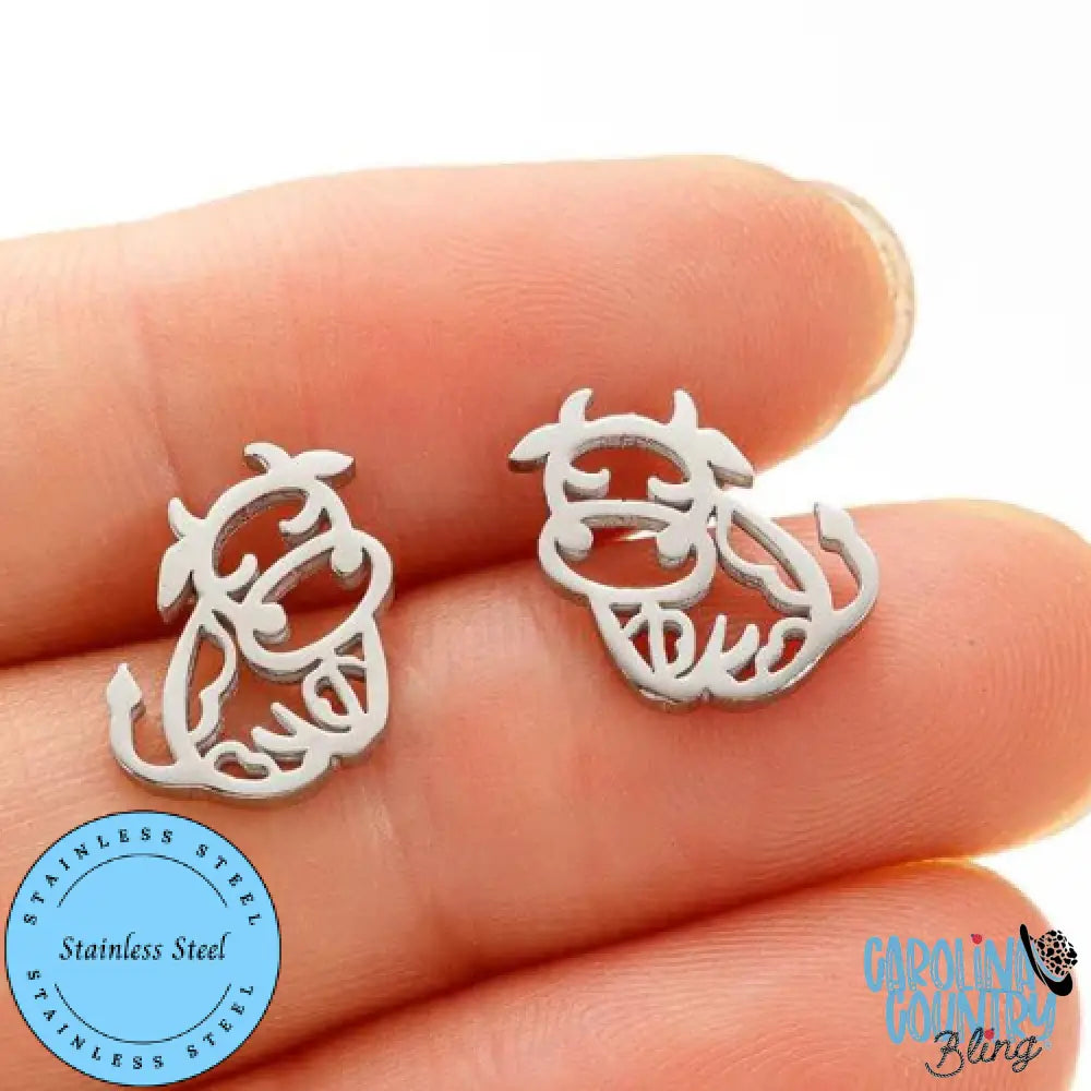 Moo Love – Silver Earrings