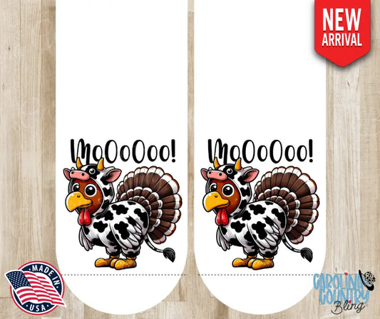 Moo Turkey – White Socks