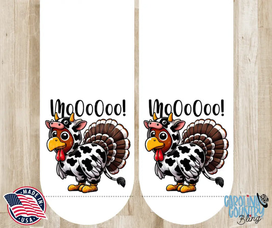 Moo Turkey – White Socks