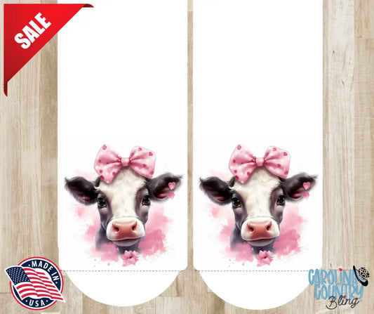 Moo You Pink Socks