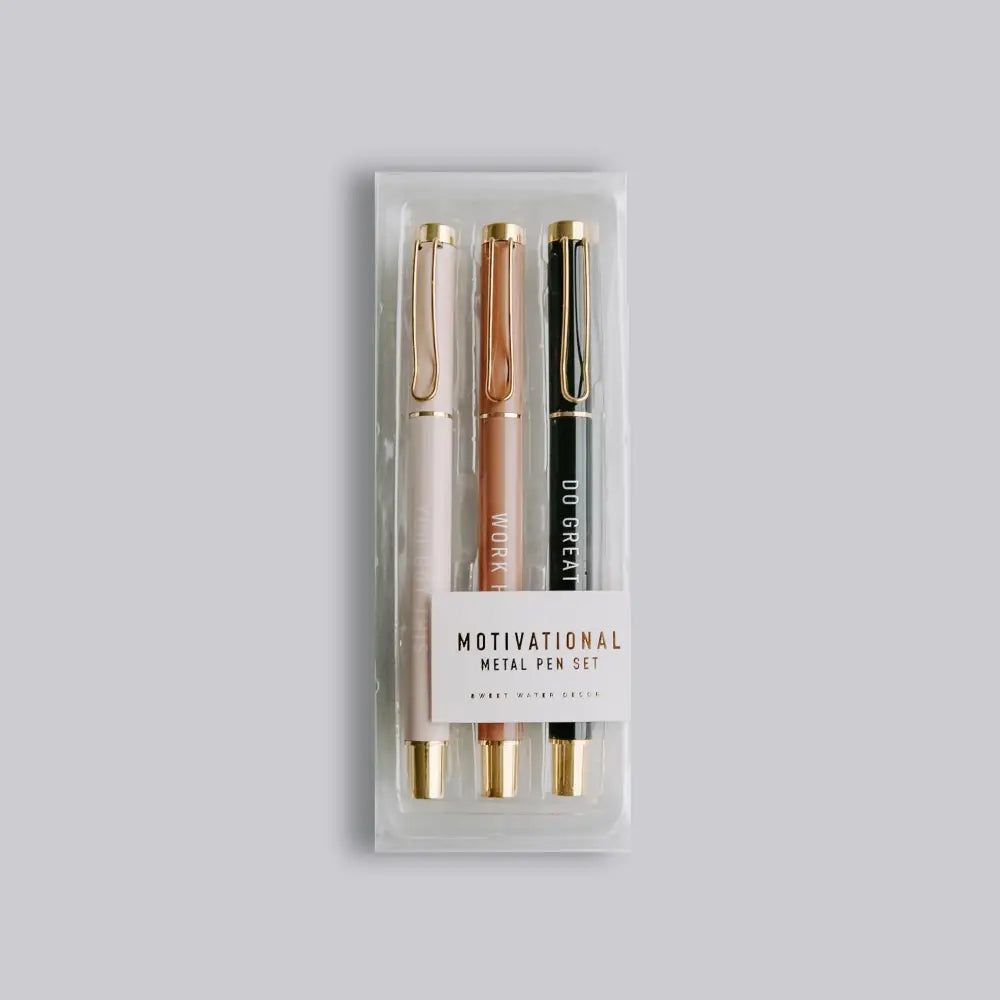 Motivational Metal Pen Set - Pens