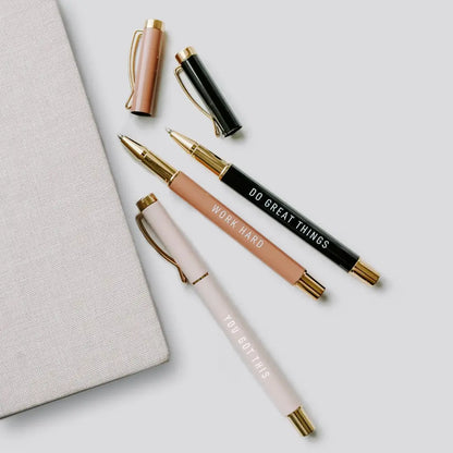 Motivational Metal Pen Set - Pens
