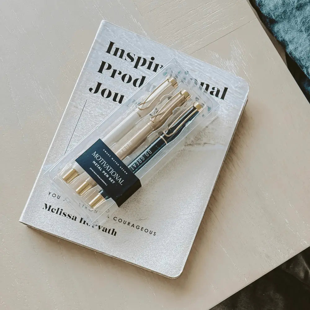 Motivational Metal Pen Set - Pens