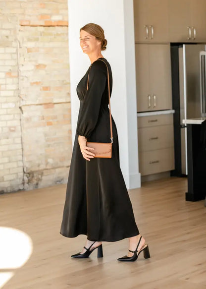 Muriel Satin Maxi Dress - FINAL SALE IC Dresses