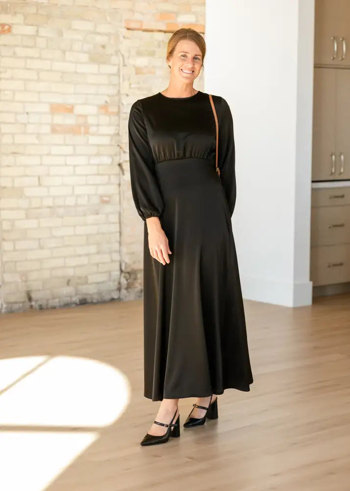 Muriel Satin Maxi Dress - FINAL SALE IC Dresses