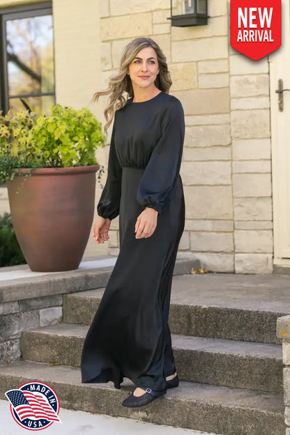 Muriel Satin Maxi Dress - FINAL SALE IC Dresses