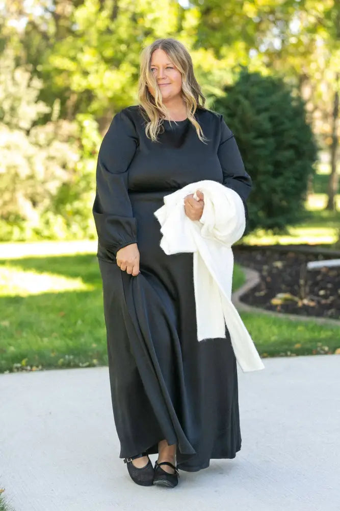 Muriel Satin Maxi Dress - FINAL SALE IC Dresses