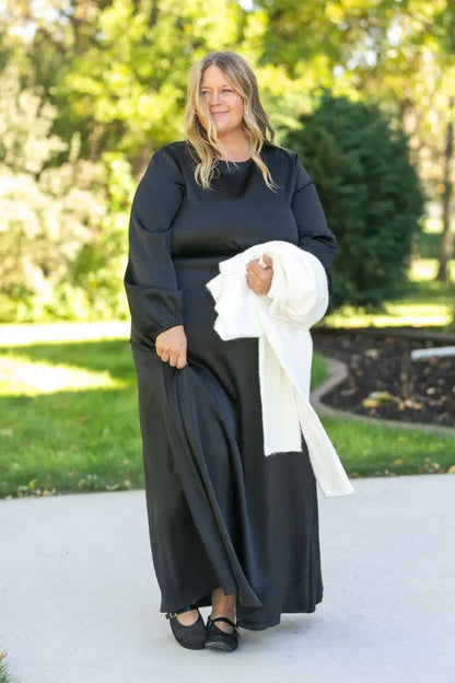 Muriel Satin Maxi Dress - FINAL SALE IC Dresses