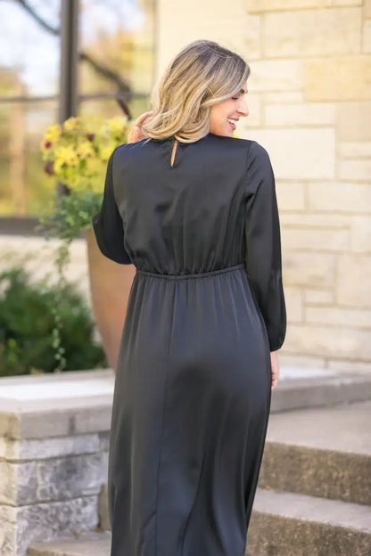 Muriel Satin Maxi Dress - FINAL SALE IC Dresses