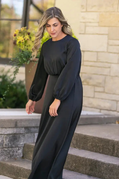 Muriel Satin Maxi Dress - FINAL SALE IC Dresses