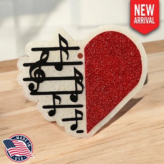 Musical Heart Freshie - Home Fragrance