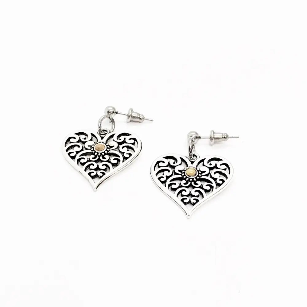 Mustard Seed Heart - Earrings - Earrings