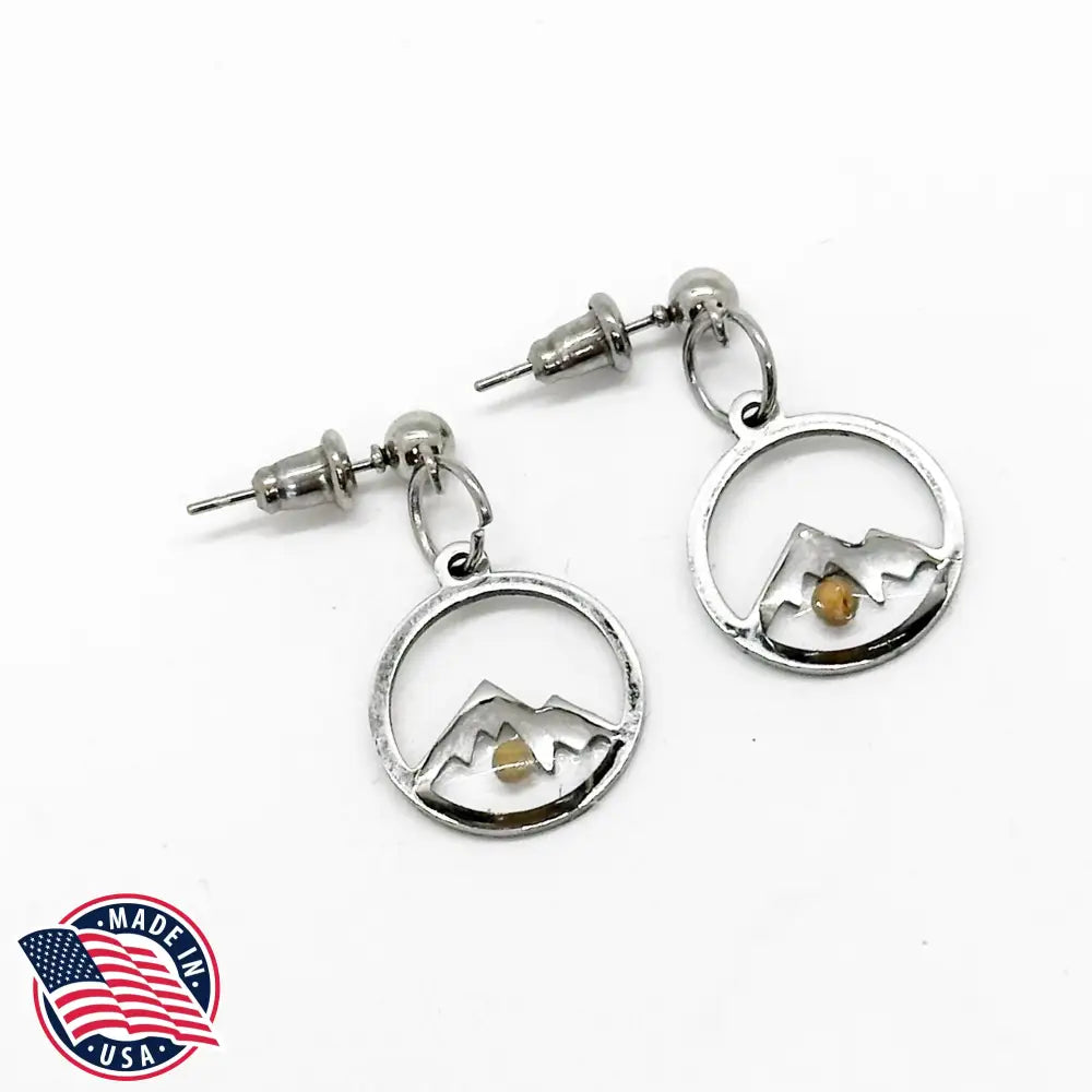 Mustard Seed Mountain Drop Earrings Mustard Seed Jewelry Matthew 17 20 Mustard Seed Faith Jewelry Bible Verse Gift
