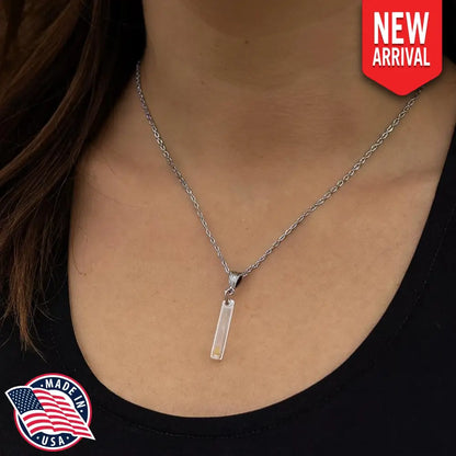 Mustard Seed Faith Necklace Stainless Steel Link Chain Resin Bar Pendant Christian Jewelry Inspired By Matthew 17 20 By