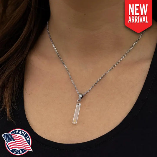 Mustard Seed Faith Necklace Stainless Steel Link Chain Resin Bar Pendant Christian Jewelry Inspired By Matthew 17 20 By