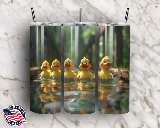My Ducks In A Row – Yellow Tumbler
