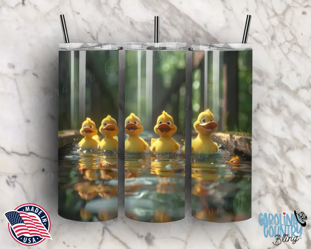 My Ducks In A Row – Yellow Tumbler