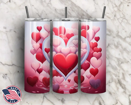 My Heart Beats For You Pink Tumbler