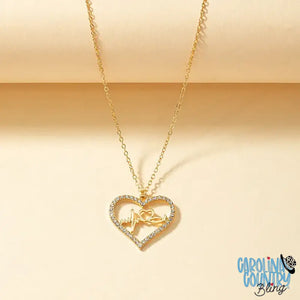 My Heart Beats Gold Necklace