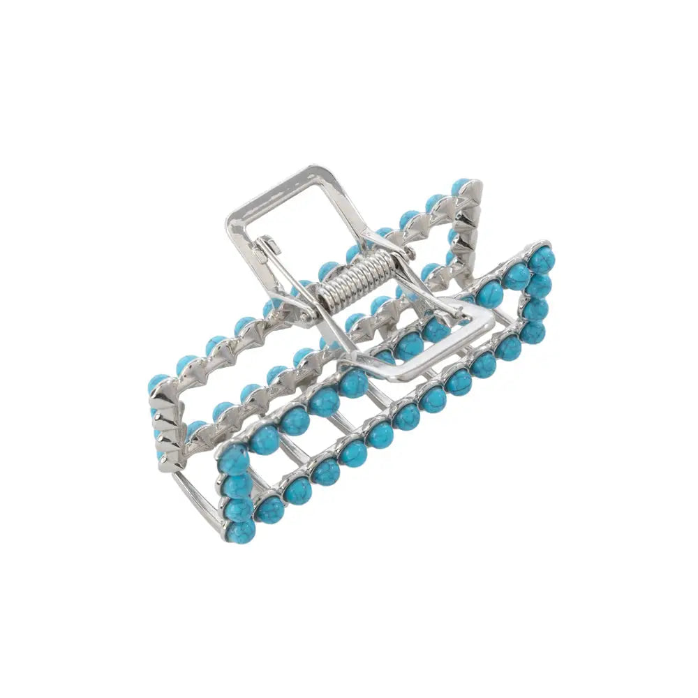 Myra Riverstobe Hair Clip in Sage Blue - Sage Blue - Jewelry