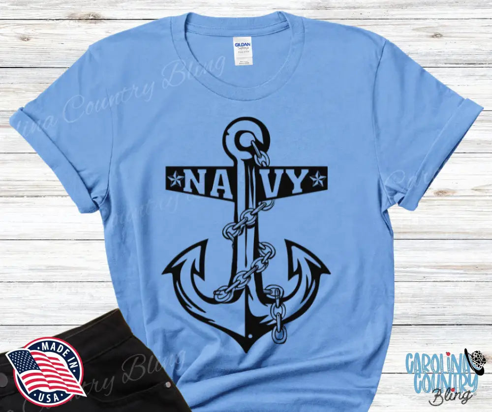 Navy Proud – Multi Small / Blue Shirt