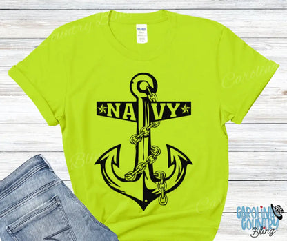 Navy Proud – Multi Small / Green Shirt