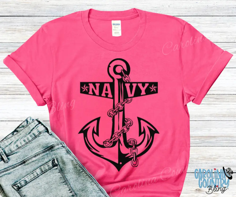 Navy Proud – Multi Small / Pink Shirt