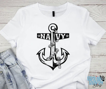 Navy Proud – Black Shirt