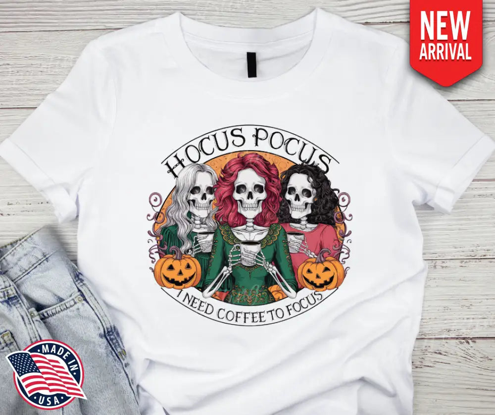 Need Coffee to Focus Multi Small / Short Shirt