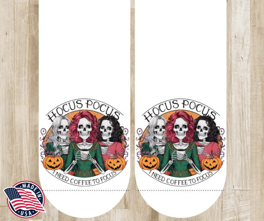 Need Coffee to Focus Multi Socks