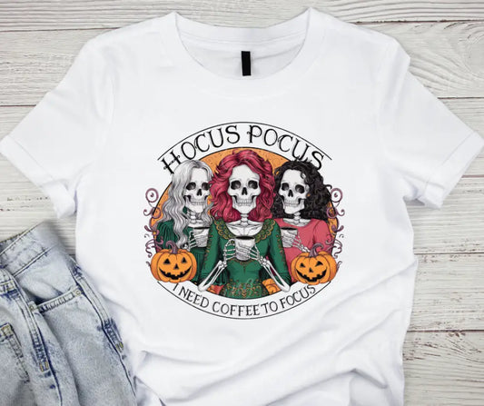 Need Coffee to Focus Multi Small / Short Shirt