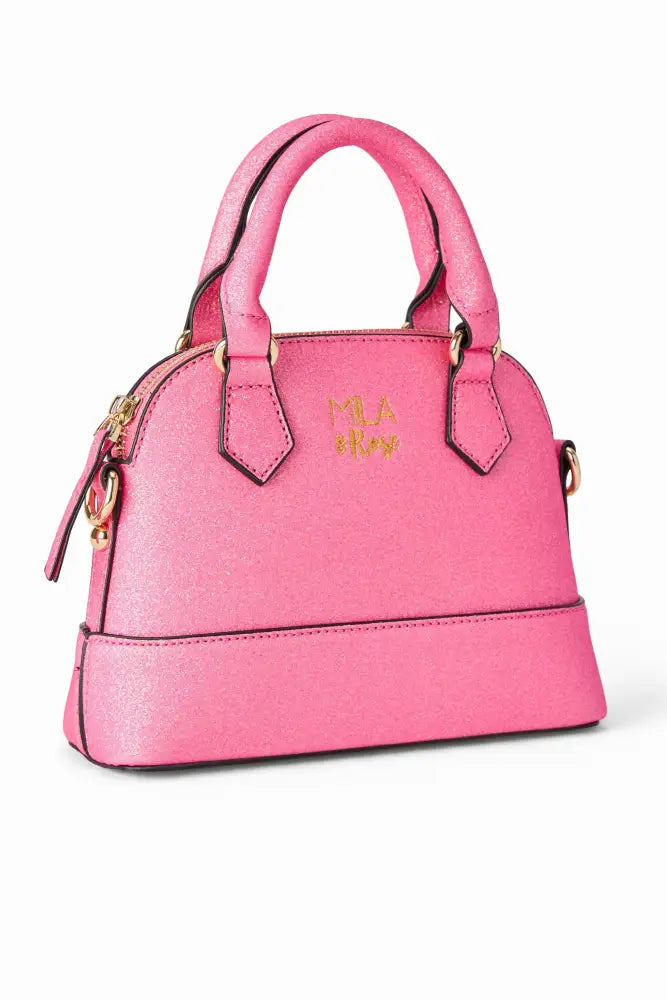Neon Pink Glitter Girl’s Crossbody Purse - Purse