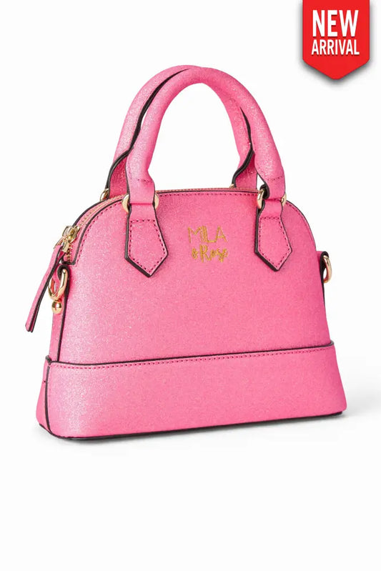 Neon Pink Glitter Girl’s Crossbody Purse - Purse