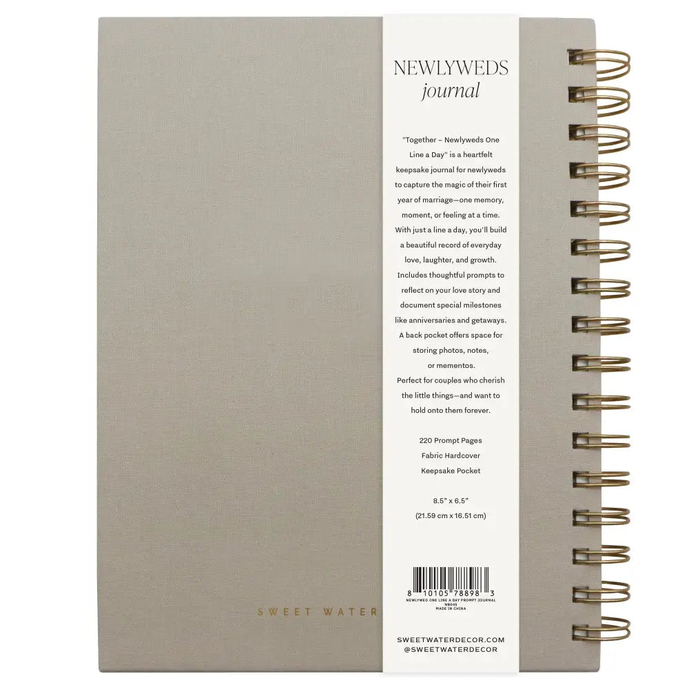 Newlywed One Line A Day Prompted Journal - Prompted Journal