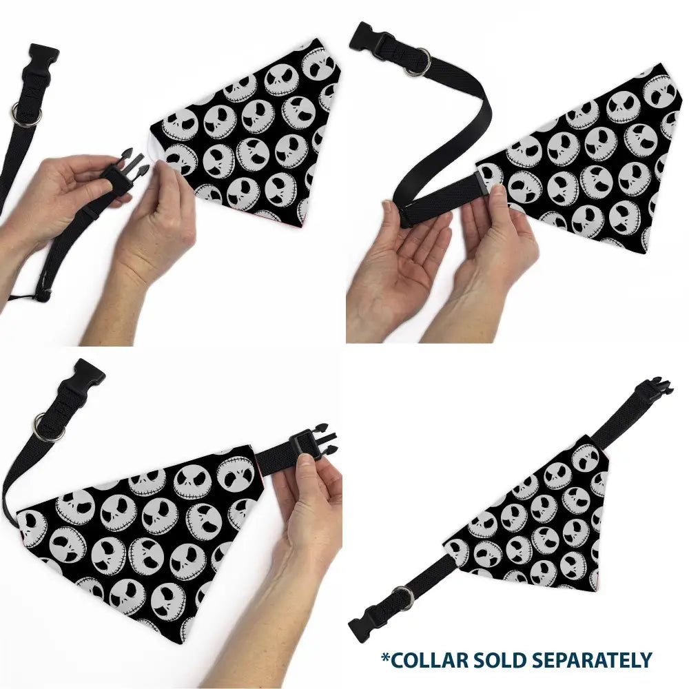 Nightmare Before Christmas - Black Pet Bandanas