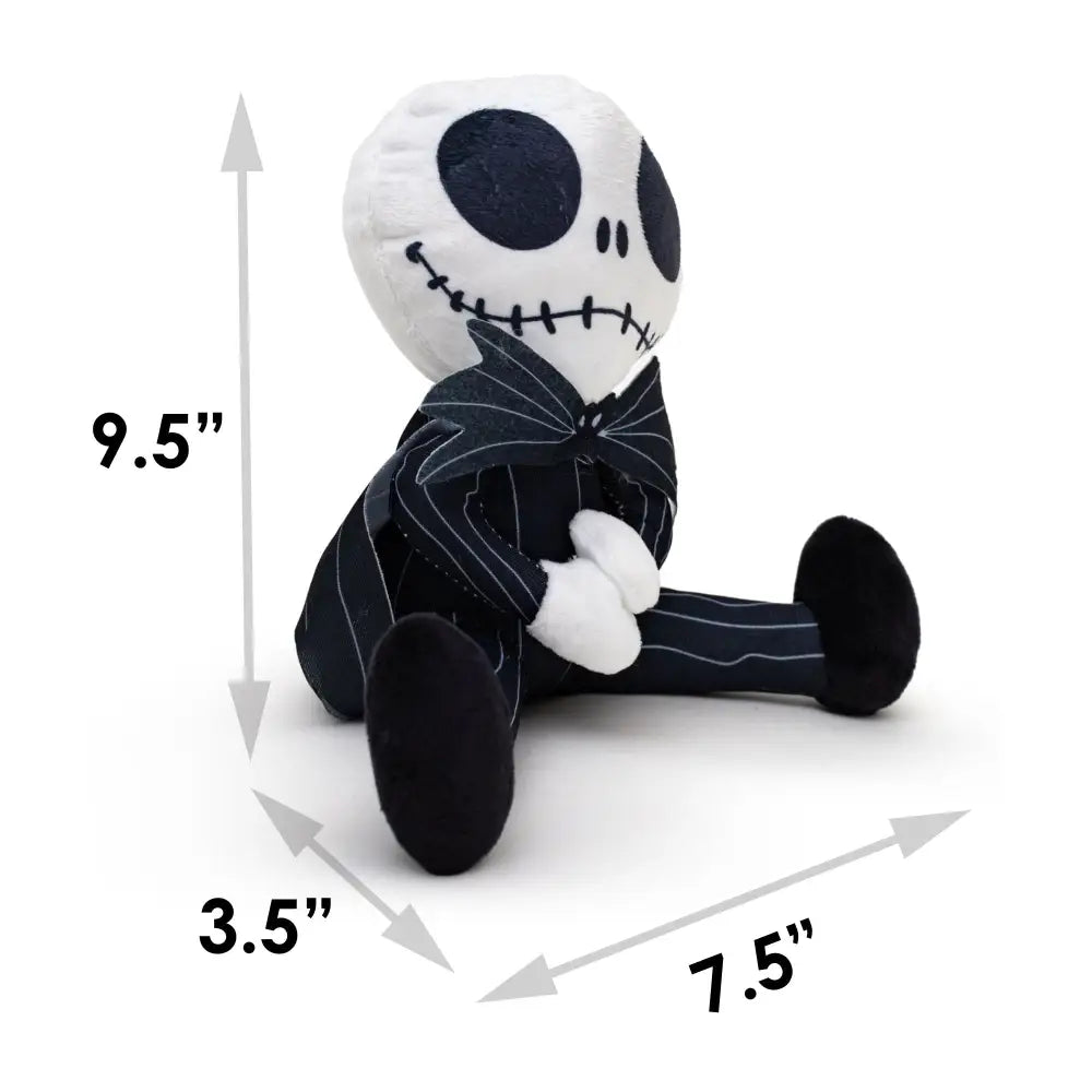 Dog Toy Squeaker Plush - The Nightmare Before Christmas Jack Sitting Pose Dog Toy Squeaky Plush